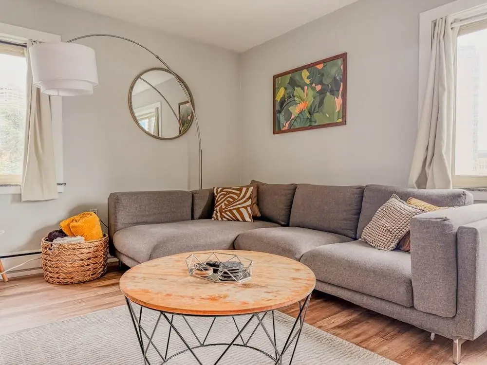 Bedroom in the Top-Floor 2BR apartment in downtown Seattle